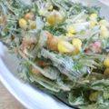 ケロのん's cooksnap of when they made とうもろこしと水菜のかき揚げ♪.