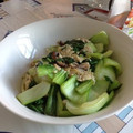 ロボット刑事's cooksnap of when they made ちんげん菜と椎茸の和風卵炒め.