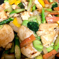 そのパン's cooksnap of when they made 鶏肉とそら豆のオイマヨ炒め.