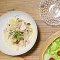 tonapan's cooksnap of when they made ❀たっぷりきのこと鶏むね肉クリーム煮❀.