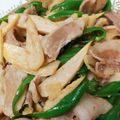 kimimaruo's cooksnap of when they made 豚肉と筍ピーマンのピリ辛炒め！.