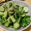 ひなパパマン's cooksnap of when they made きゅうりのおつまみ☆ごま油で(^_^).
