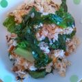 マリじゃん's cooksnap of when they made 福神漬けレタスチャーハン.