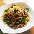 haj8911's cooksnap of when they made 蓮根と豚バラのペペロンチーノ.