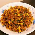 餃子嫁's cooksnap of when they made 簡単常備菜コーンと春雨で挽き肉のそぼろ煮.