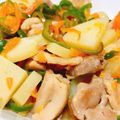 かいたけ's cooksnap of when they made マリネ野菜炒め♪鶏もも肉とじゃが芋.