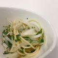 ＊みき☆★'s cooksnap of when they made ちょこっと１品❢青しそ冷製スパゲティ.
