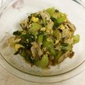 メイジももんじゃ's cooksnap of when they made 豚肉とチンゲン菜の玉子炒め.