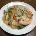 わんだがーる's cooksnap of when they made 包まない！野菜たっぷり鮭のホイル焼き風.