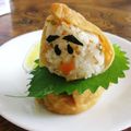 よちりん's cooksnap of when they made キャラ弁に☆アヒル？のおいなりさん.