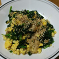 あひる1853's cooksnap of when they made ほうれん草と豚肉と卵の炒め物.