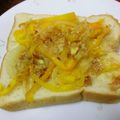 よちりん's cooksnap of when they made ピーマンとオニオンの梅マヨトースト☆.