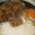 はーちゃんひーちゃん's cooksnap of when they made 牛とろろうどん.