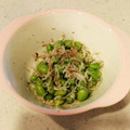 おかずさん88's cooksnap of when they made 枝豆としらすのおかか和え 幼児食に。.
