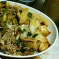 クックYRXQW9☆'s cooksnap of when they made 豚コマとタケノコとネギの甘辛炒め.