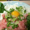 もちあられ's cooksnap of when they made ❤ネギとろ＆シャクシャク美味しい長芋丼❤.