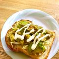 広野のタイタン's cooksnap of when they made 焼肉のタレで☆アボカドキャベツのトースト.