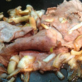 kokoro728's cooksnap of when they made 新玉ねぎと牛肉の甘辛焼き.