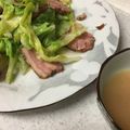 かな１０'s cooksnap of when they made 超簡単☆豚肉と春キャベツの炒め物.
