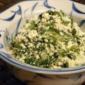 ayureo's cooksnap of when they made 春菊の梅マヨ白和え.
