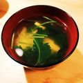 mana☆s's cooksnap of when they made 簡単★三つ葉と椎茸のお吸い物.