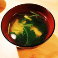 mana☆s's cooksnap of when they made 簡単★三つ葉と椎茸のお吸い物.