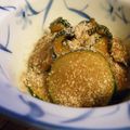 ayureo's cooksnap of when they made こっくり☆ズッキーニの胡麻味噌蒸し.