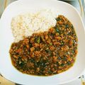 コアラの町子's cooksnap of when they made たっぷり♡ほうれん草と豚挽肉のカレー.