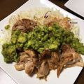 カミフル's cooksnap of when they made とりの黒胡椒焼き アボカドジェノベーゼ.