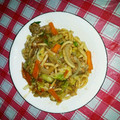 makaon's cooksnap of when they made 簡単ソース焼きうどん.