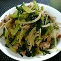 4double5's cooksnap of when they made 超簡単　豚バラともやしと小松菜肉炒め　.