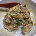 7310's cooksnap of when they made 豚ひき肉で豚そぼろ！親子丼風に！.