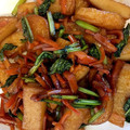 erino_ab's cooksnap of when they made 蕪の葉とさつま揚げの炒め物.