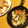 れらたん's cooksnap of when they made ✧*鶏肉とトマトの簡単アヒージョ̩☽⋆゜.