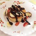 ちくわかつ's cooksnap of when they made 牛乳パックで！ふわふわ分厚いパンケーキ♪.