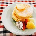 ちゃぼさと's cooksnap of when they made 簡単☆スフレみたいなパンケーキ.
