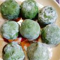 そらとぶあんころもち's cooksnap of when they made 【カラフル和菓子】健康大福餅.