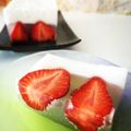 o38o's cooksnap of when they made お口の中でシュワッ☆イチゴの淡雪かん.