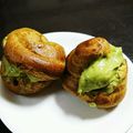 ちなみっちい's cooksnap of when they made ✿抹茶シュー✿カスタード＆抹茶クリーム.