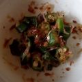 さーパパ's cooksnap of when they made 給食メニュー　オクラかつお節あえ.