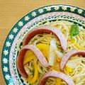 シナモシナモ's cooksnap of when they made ジョンソンヴィルのスティックベジパスタ.