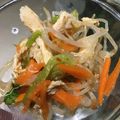 たなかno's cooksnap of when they made チンゲン菜ともやしのピリ辛ごまサラダ.