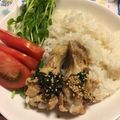 asminhyuk's cooksnap of when they made 手羽元海南鶏飯(シンガポールチキンライス.