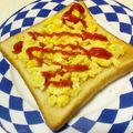 むぴょこぴょこん's cooksnap of when they made 簡単☆卵トースト♬朝食に☆.