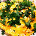 ma＆ka's cooksnap of when they made 炊き込みご飯リメイク！和風オムライス.