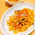 YUH♡ママ's cooksnap of when they made トマトソース焼きそば.