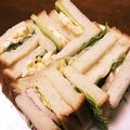 お抹茶らぶ's cooksnap of when they made きゅうりとミントの玉子サンドSAVOY風.