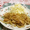 赤い電話's cooksnap of when they made ☆豚こまのお手軽生姜焼き☆.