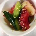 るるるん02's cooksnap of when they made タコとキュウリのナムル風.