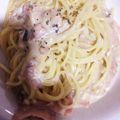 yanagamo's cooksnap of when they made キノコのクリームスパゲッティ.